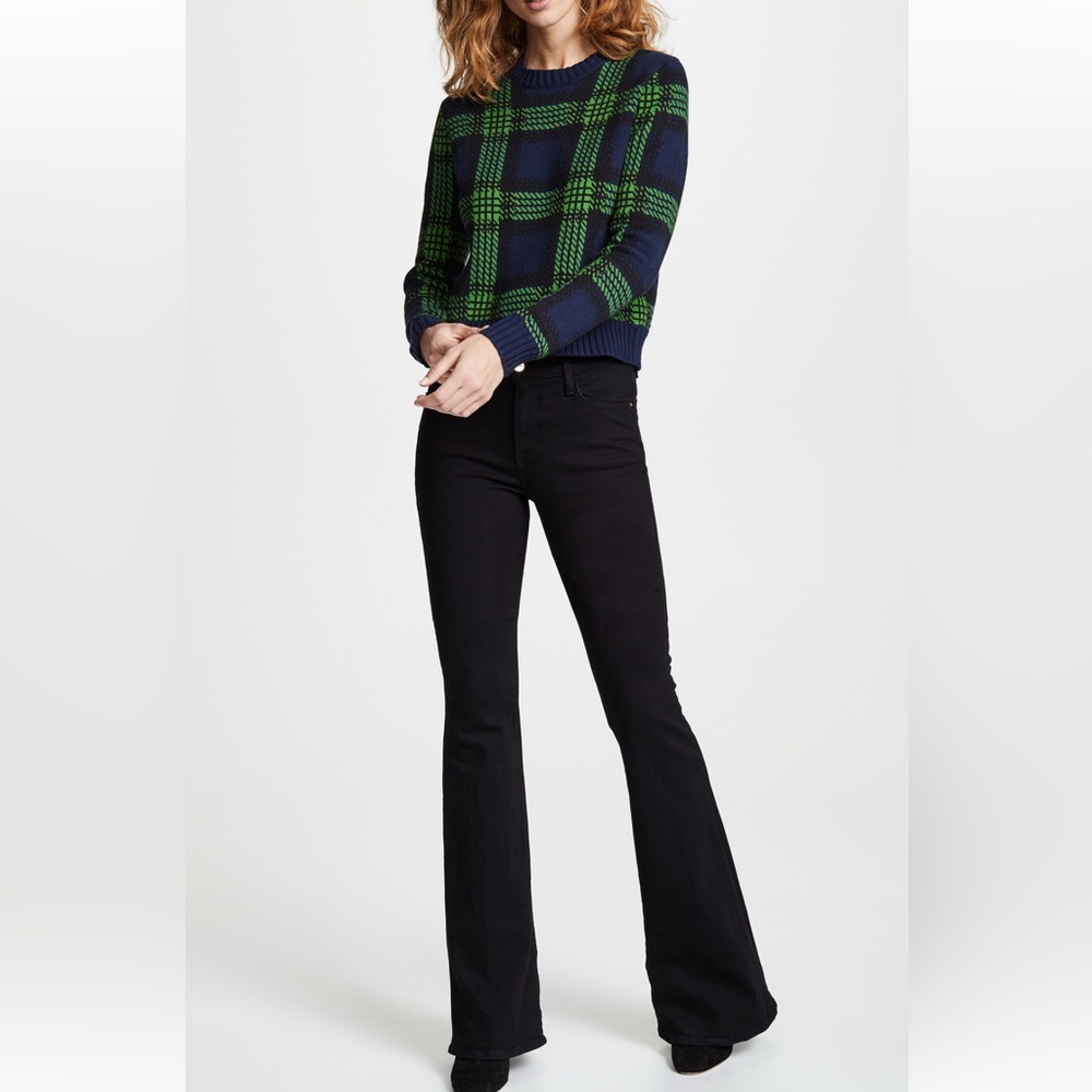 Shopbop Basics Tartan Plaid Crew Neck Sweater in XS